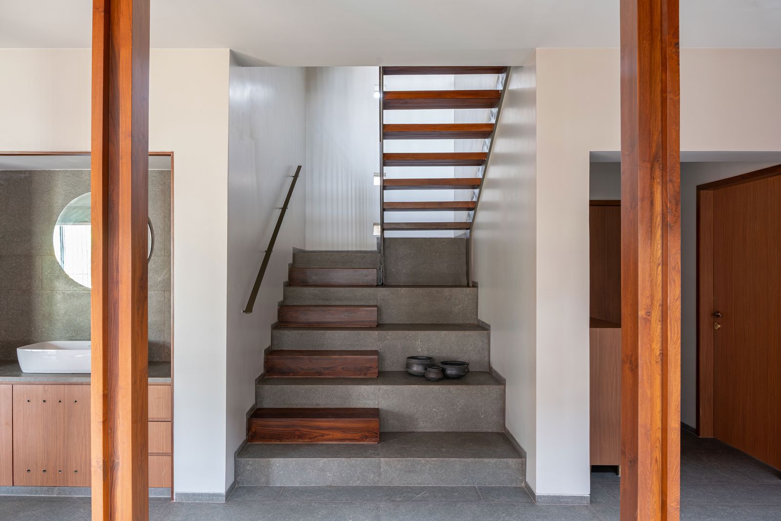 The ground-floor staircase